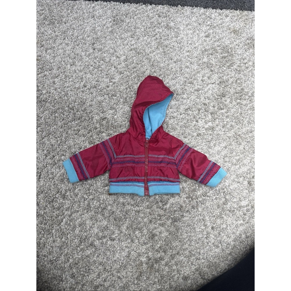 American Girl Doll size hooded jacket full zip